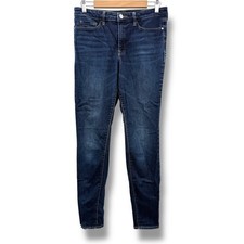 Athleta Sculptek Skinny Jeans Womens 10T Dark Wash Blue Stretch Denim 511195