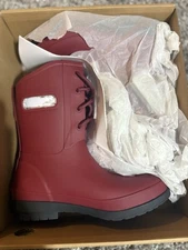 Bogs Amanda ll Lace Cranberry Women’s 7 Waterproof Boots 72704-608