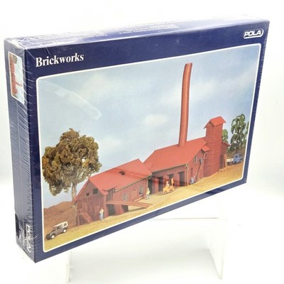 Pola HO 11805 Rothhusen Brickworks Factory Smokestack Kit Sealed W Germany 1990