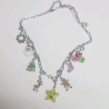 christmas holiday charm necklace Stocking Stuffer