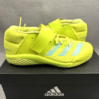 Adidas Adizero Javelin Spike Shoes Mens 8.5 Track Field Yellow FW2241 New In Box