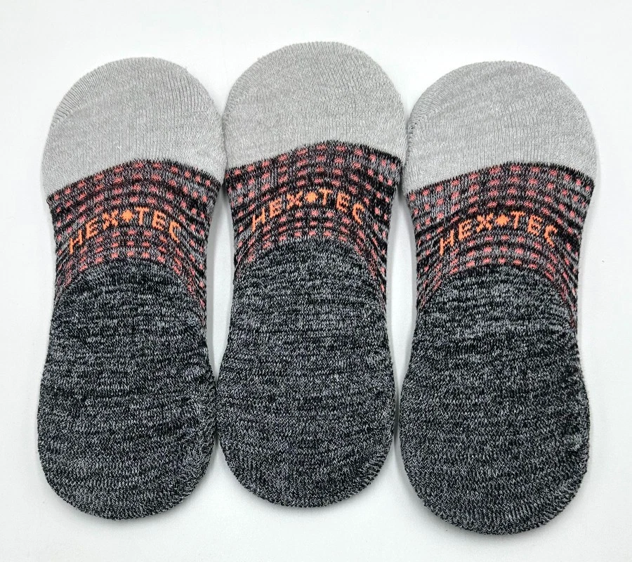 3 pares de calcetines Bombas Performance acolchados No Show para mujer talla S 4-7,5 grises Foto 2 de 2