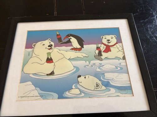 coca cola collectibles Polar Bear Art