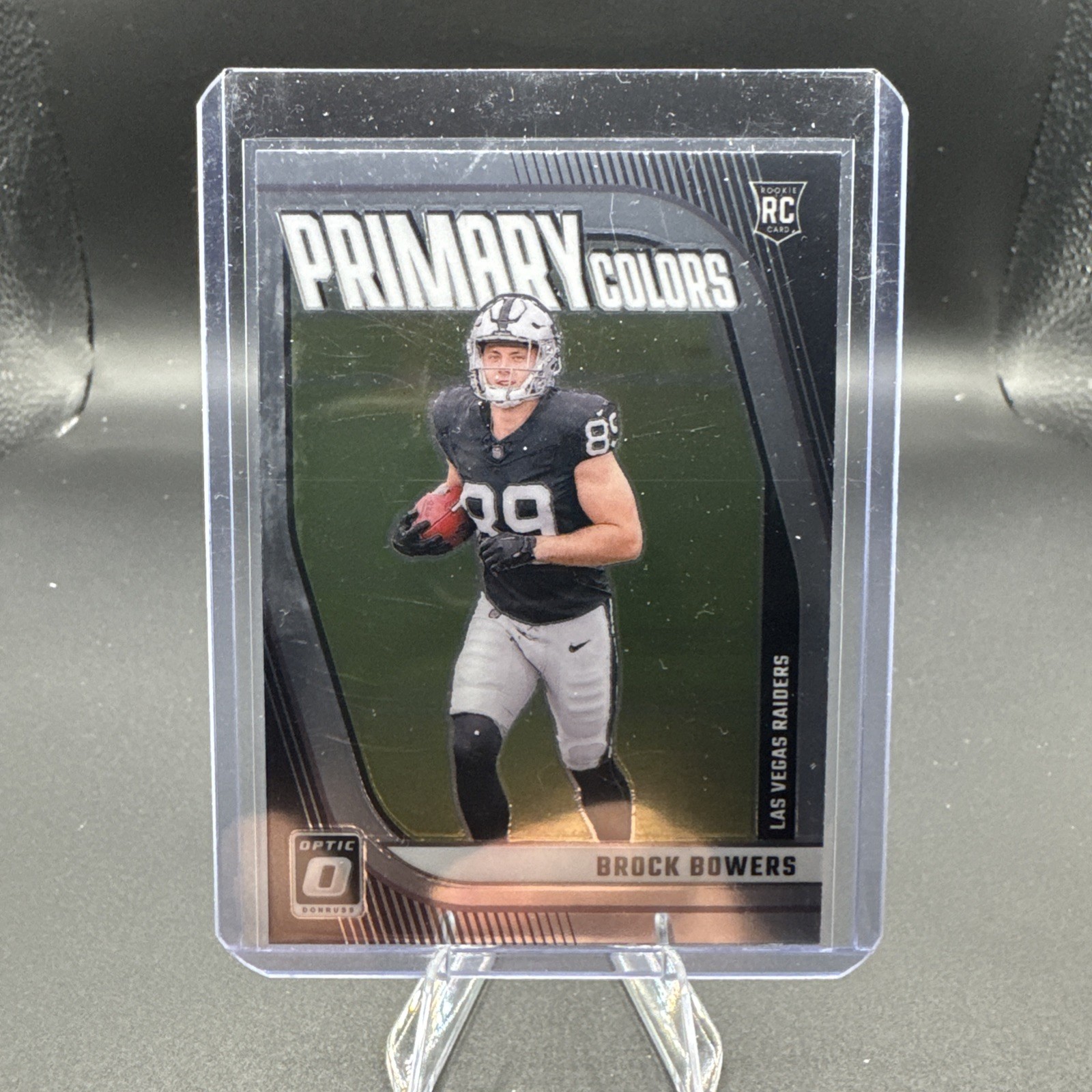2024 Donruss Optic BROCK BOWERS Primary Colors RC Las Vegas Raiders Rookie