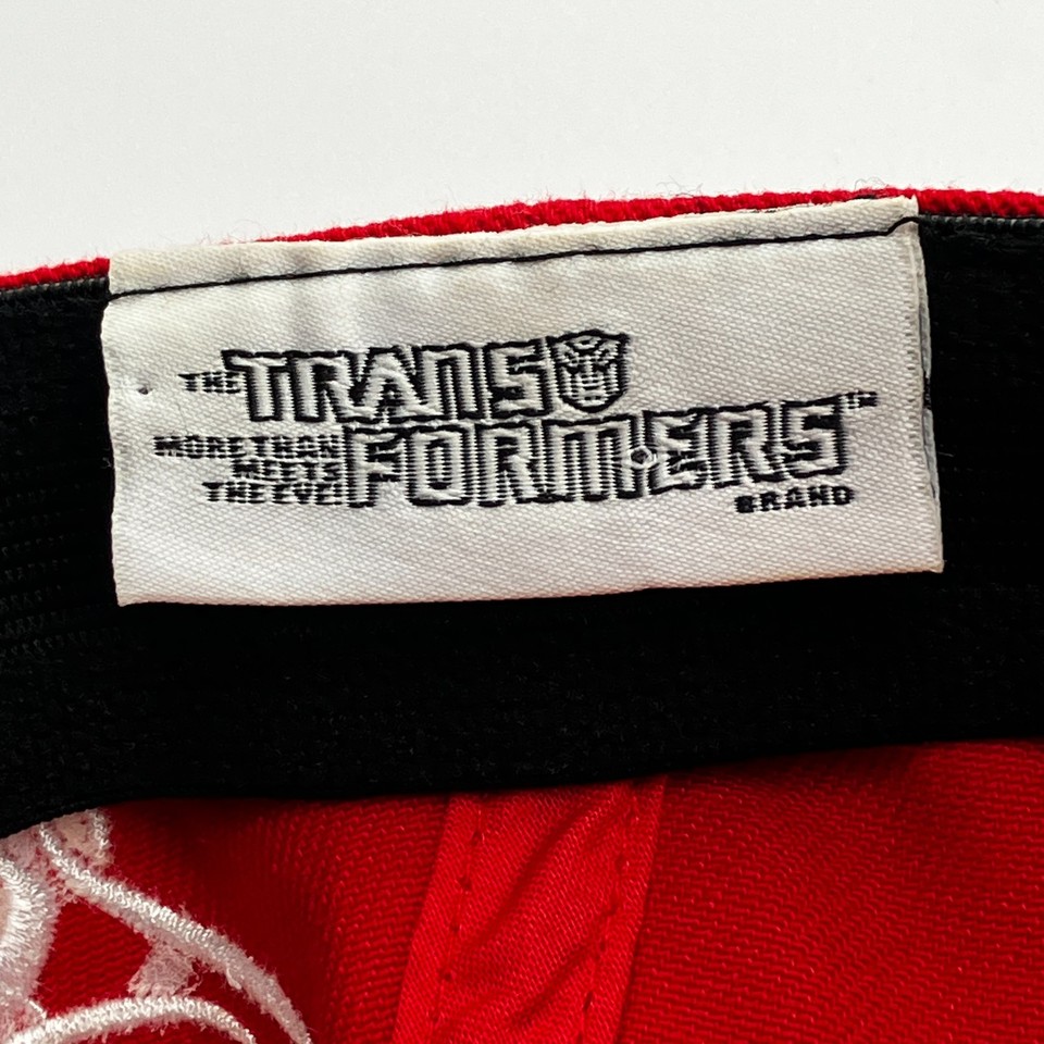 Transformers Cap Stretch Fit Hat Mens Medium Red 2009 Optimus Prime ...