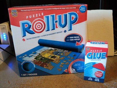 Master Pieces Jigsaw Puzzle Roll-Up, Up to 1500 Pcs. + 5 Oz. Glue All Brand New.