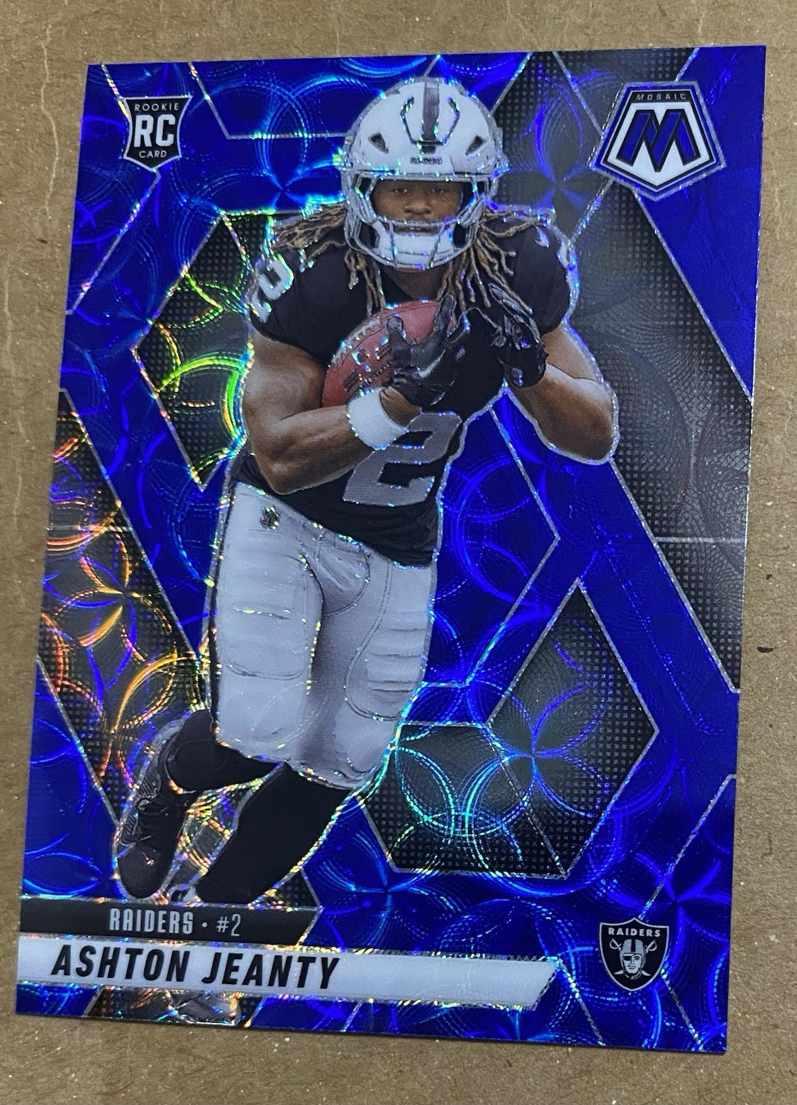 2025 Mosaic Football Ashton Jeanty RC Blue Scope # 345