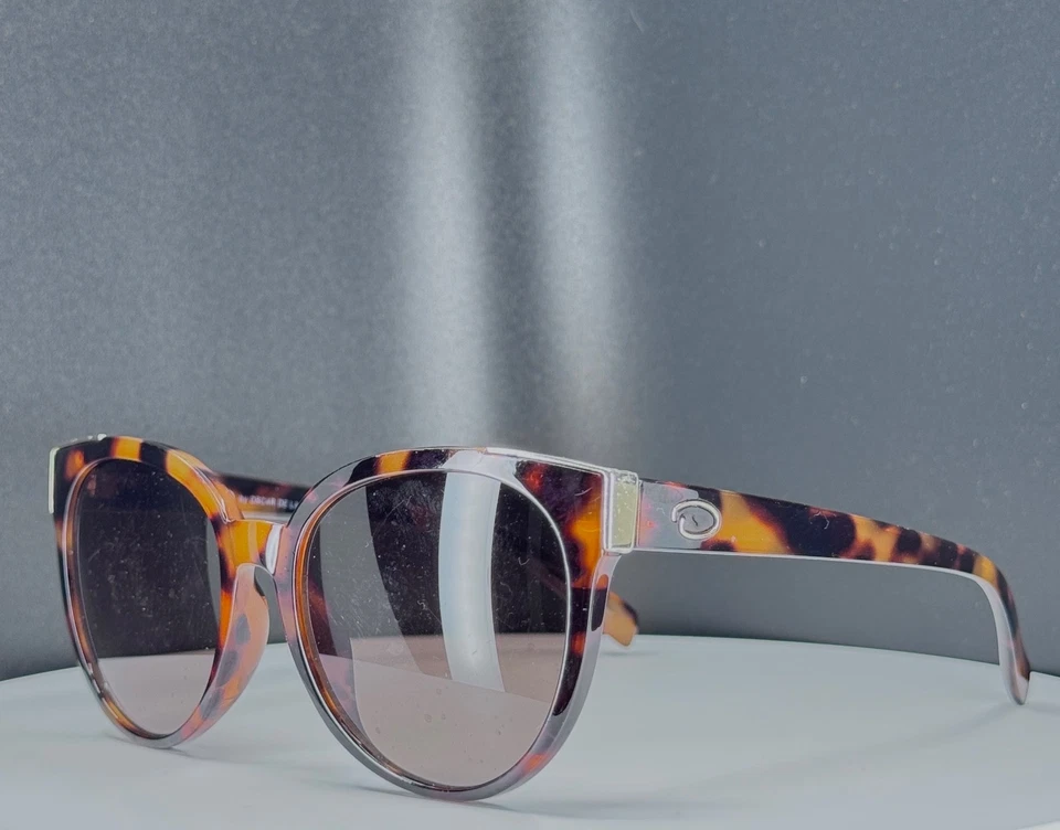 VTG OSCAR DE LA RENTA 1334 215 Womens Tortoise Round Sunglasses FRAMES ONLY - Image 3 of 4