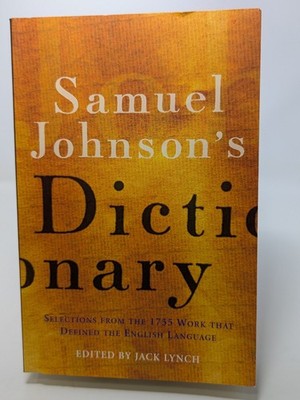 Samuel Johnson s Dictionary   Selections from the 1755 Work B106