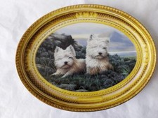 Franklin Mint Plate  In The Heather Nigel Hemming West Highland Terrier Westie