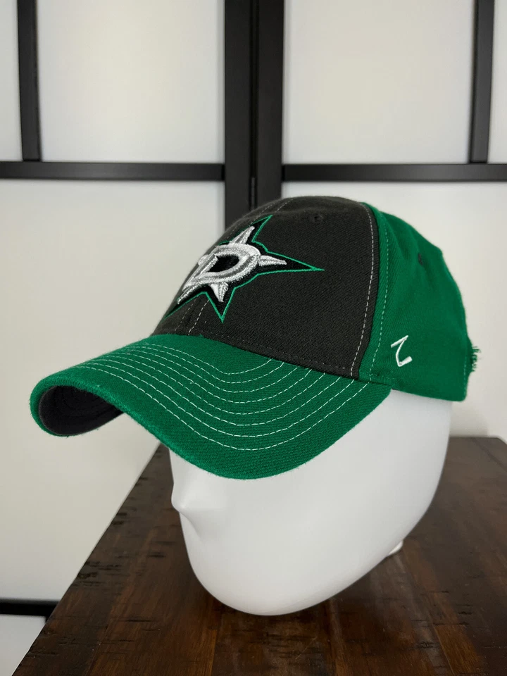 Dallas Stars Hat Cap Fitted Adult One Size Green NHL Stretch Acrylic Span Zephyr - Image 4 of 4