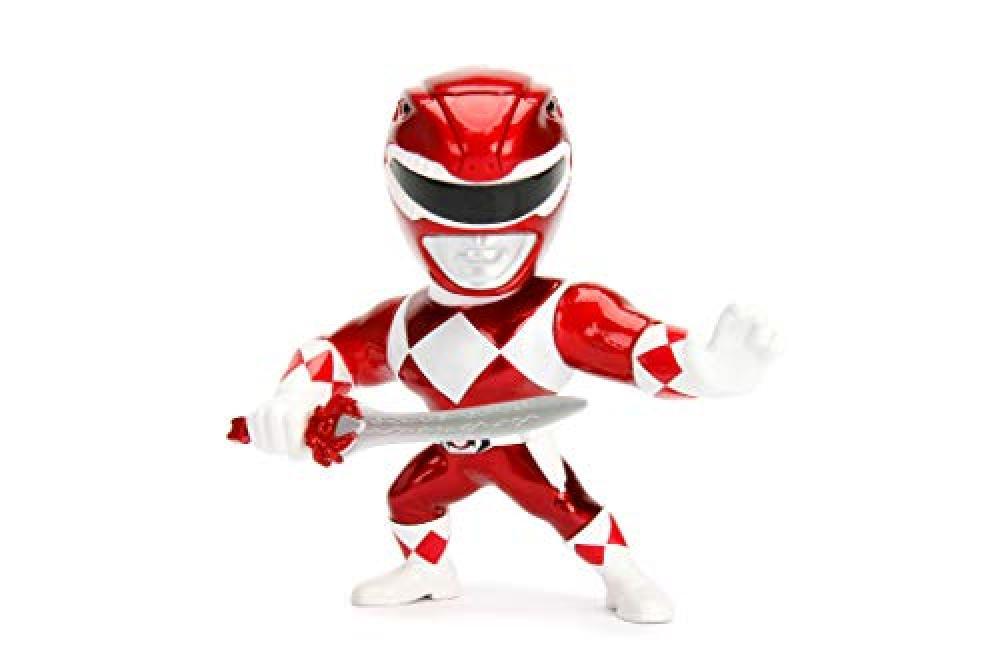JADA TOYS Power Red Ranger, Statuetta da Collezione, 10 cm, Rosso, 253251000 - N