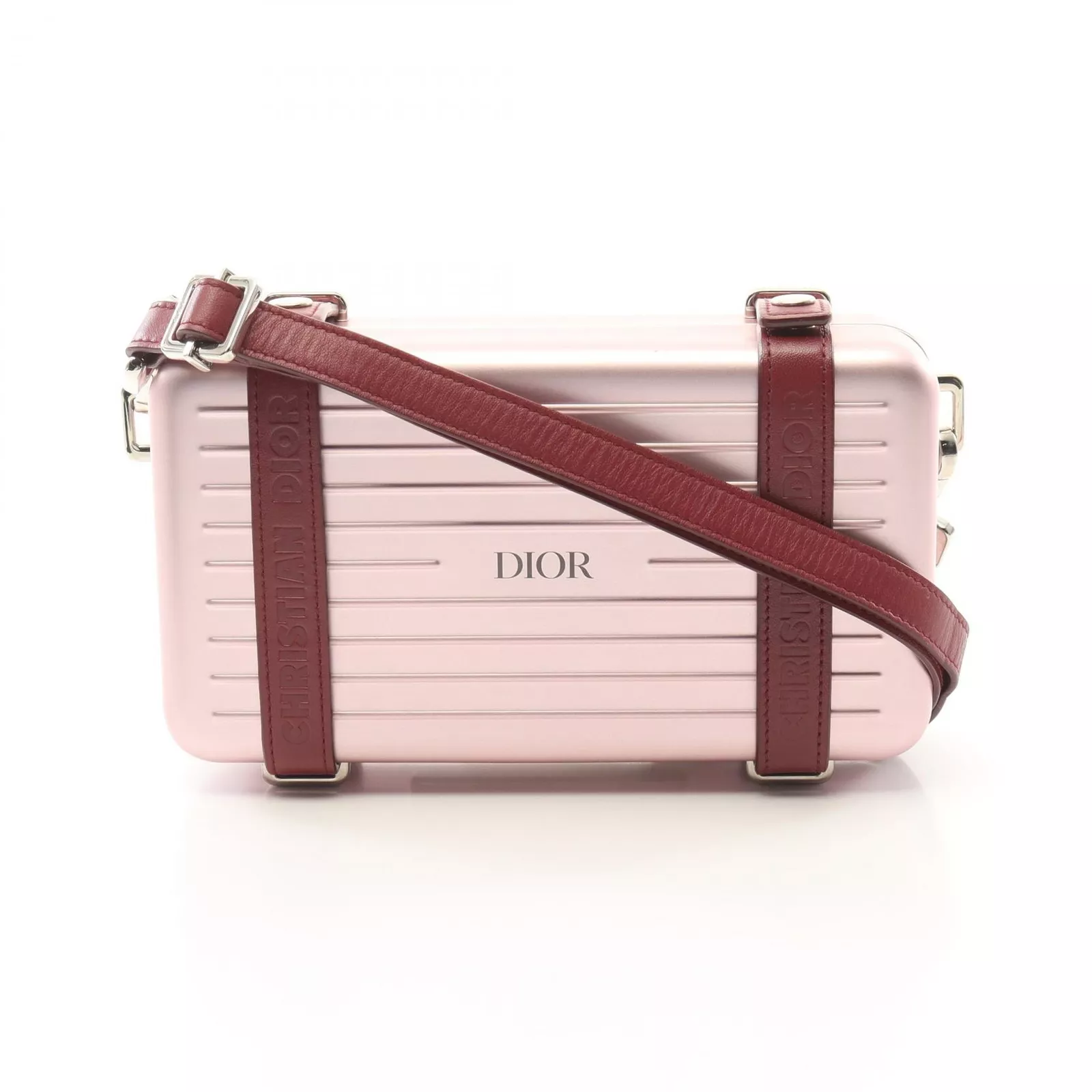 Christian Dior RIMOWA Pochette Personnelle Sac Bandoulière Bandoulière Cuir Aluminium