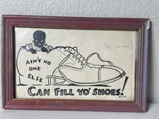  VTGFramed Print “Ain’t No One Else Can Fill Yo’ Shoes!”Early 20th Century Humor