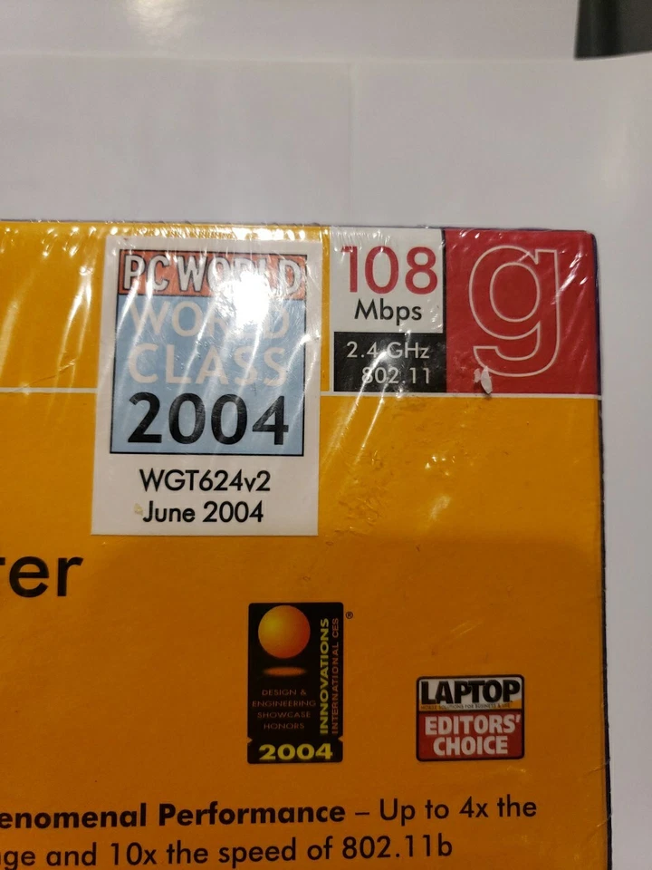 Netgear WGT624 108 Mbps 4-Port 10/100 Wireless G Router (WGT624v2) Sealed  - Image 2 of 4