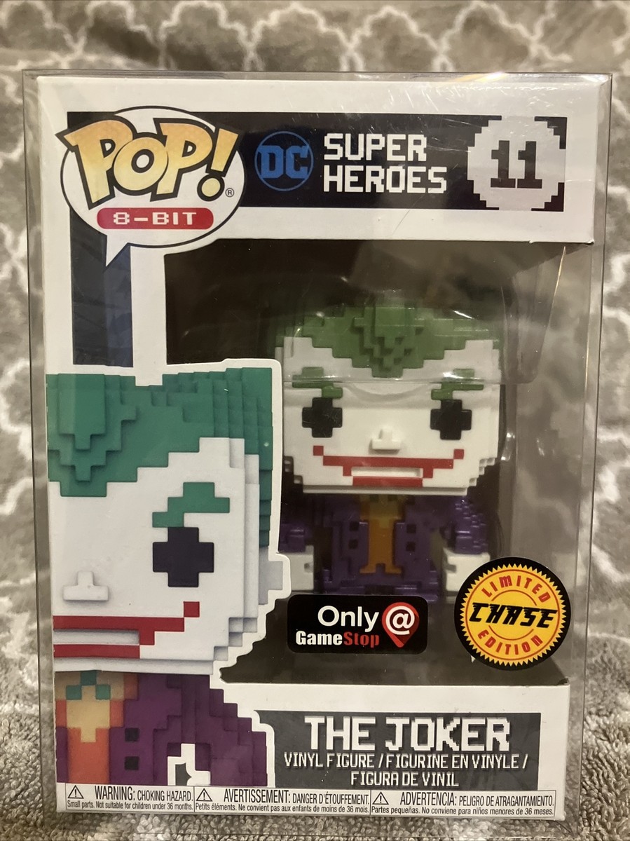 Funko Pop 8 Bit – The Joker #11 Chase – GameStop – Neuf Sous Emballage