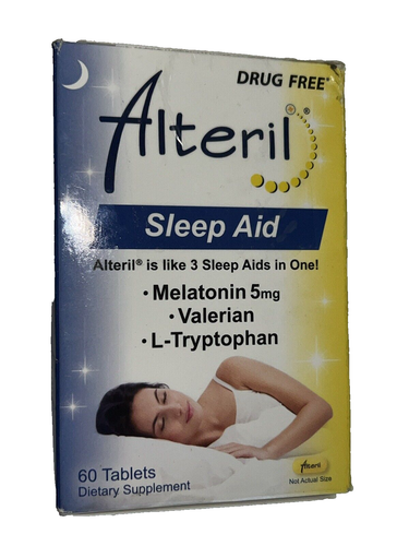 Alteril Drug Free Sleep Aid Dietary Support Supplement - 60 Tablets