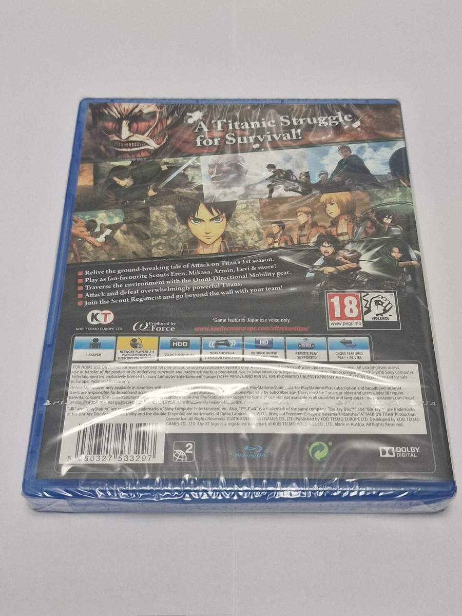 Attack on Titan Wings of Freedom (Playstation 4, 2021) for sale - Main Image