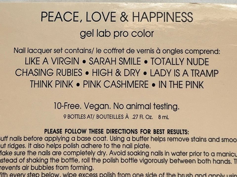 Deborah Lippmann Peace.Love,Happiness gel lab pro color set NEW - Image 4 of 4