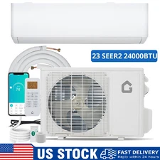 24,000 BTU Split Air Conditioner Ductless AC Heat Pump 23 SEER2 Inverter w/Kit