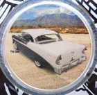 1 oz. 1956 Chevrolet BEL AIR colorized BU .999 fine silver in card