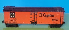 CB9: Completed Wood & Brass Kit Santa Fe EL Capitan Reefer w/ Lionel Trucks