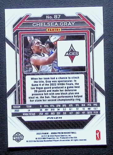 2023 Panini Prizm WNBA #87 Chelsea Gray Ice - Picture 2 of 2