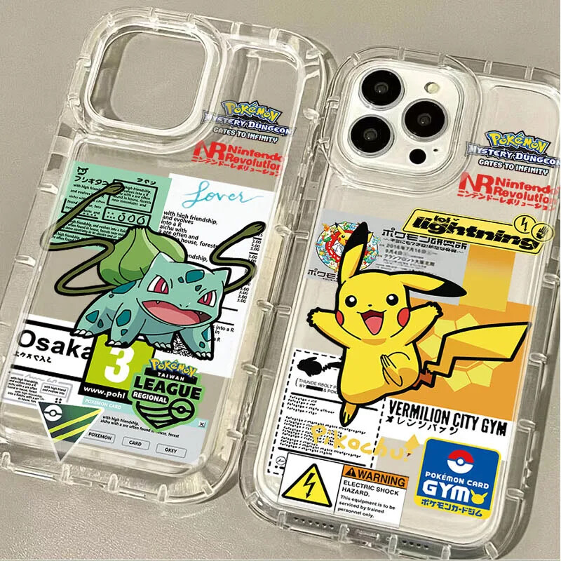 Anime P-Pokemon Phone Case for iPhone 15 14 13 12 11 Pro Max XR XS X 8 7 6 6S P
