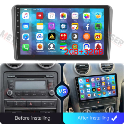 2+32G Für Audi A3 S3 RS3 8P 8V Android 15 Autoradio GPS NAVI BT Wifi RDS 9'