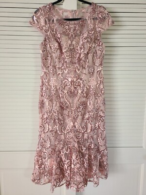 alex evenings embroidered cap sleeve dress Alex Evenings 81171623 main image 0