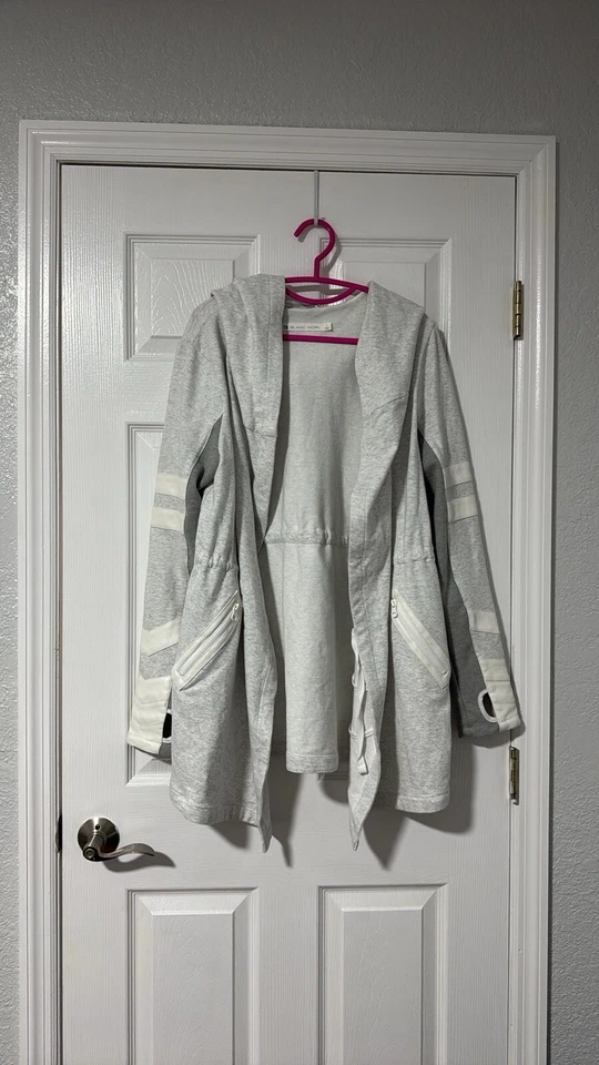 Chaqueta de Viajero BLANC NOIR Maitri Gris y Blanco Talla Grande