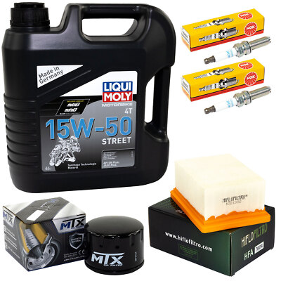 Öl Wartung für BMW C 650 GT Sport 2011-21 Set 4L Luftfilter Ölfilter Zündkerzen