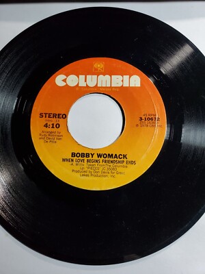 Bobby Womack -Trust your heart/when love begins friendship ends, VG+ F98