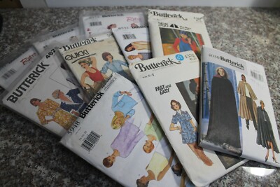 C Butterick Sewing Patterns Retro & Vintage 1940-80s Dress Jacket Skirt + UNCUT
