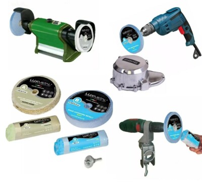 Polierset Reinigen zum Polieren Aluminium L Edelstahl Messing Kupfer Scheibe