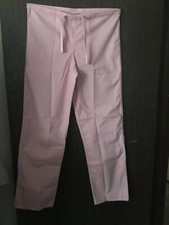 Texas Longhorns XS Pink Embroidered Logo Nursing Scrub 1 Pocket Pant
