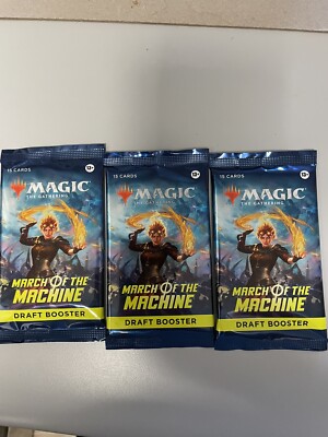 WOTC Magic The Gathering March of the Machine Draft Pack X3 195166207087|  eBay