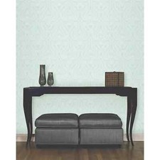 Image of Fine Decor Arabella Duck Egg Feathery Damask Luxury Wallpaper FD40047S