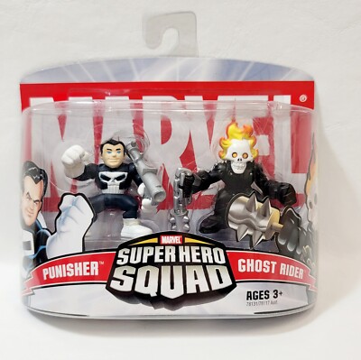 NEW & SEALED Marvel Super Hero Squad Punisher And Ghost Rider 2006 by Hasbro