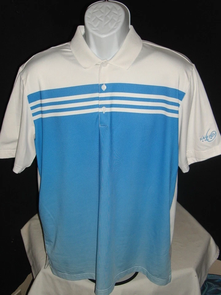 LOTE 10 - CAMISAS POLO ADIDAS CLIMACOOL, PUREMOTION, CLIMALITE POLI S/S TAMANHO. L - Imagem 3 de 4