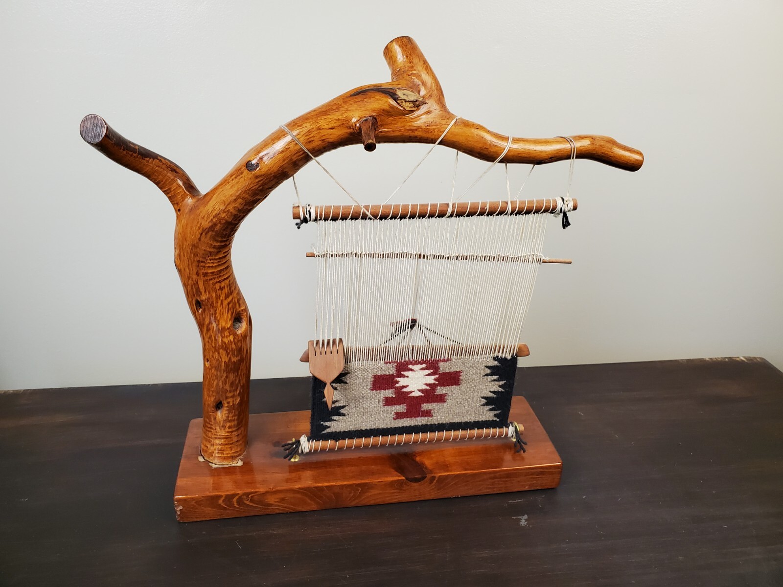 100 Complete Navajo Rug Loom Miniature Native American Indian Wood