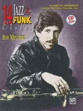 14 JAZZ  FUNK ETUDES FOR BASS CLEF INSTRUMENTS BOOK  CD MINTZER TROMBONE BASS