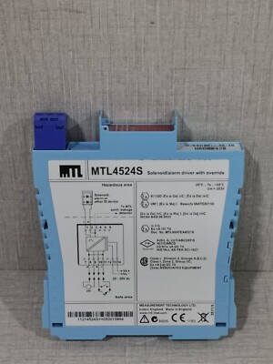 MTL4524S SOLENOID/ALARM DRIVER WITH OVERRIDE - NEW WITHOUT BOX