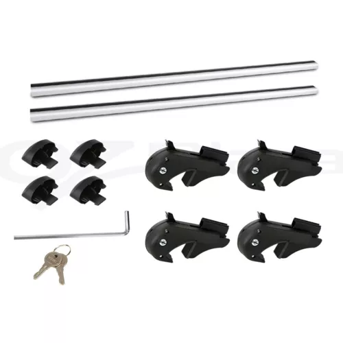 Universal Car Roof Racks Pod Cross Bars Aluminium Adjustable 108cm Sliver - Picture 11 of 12