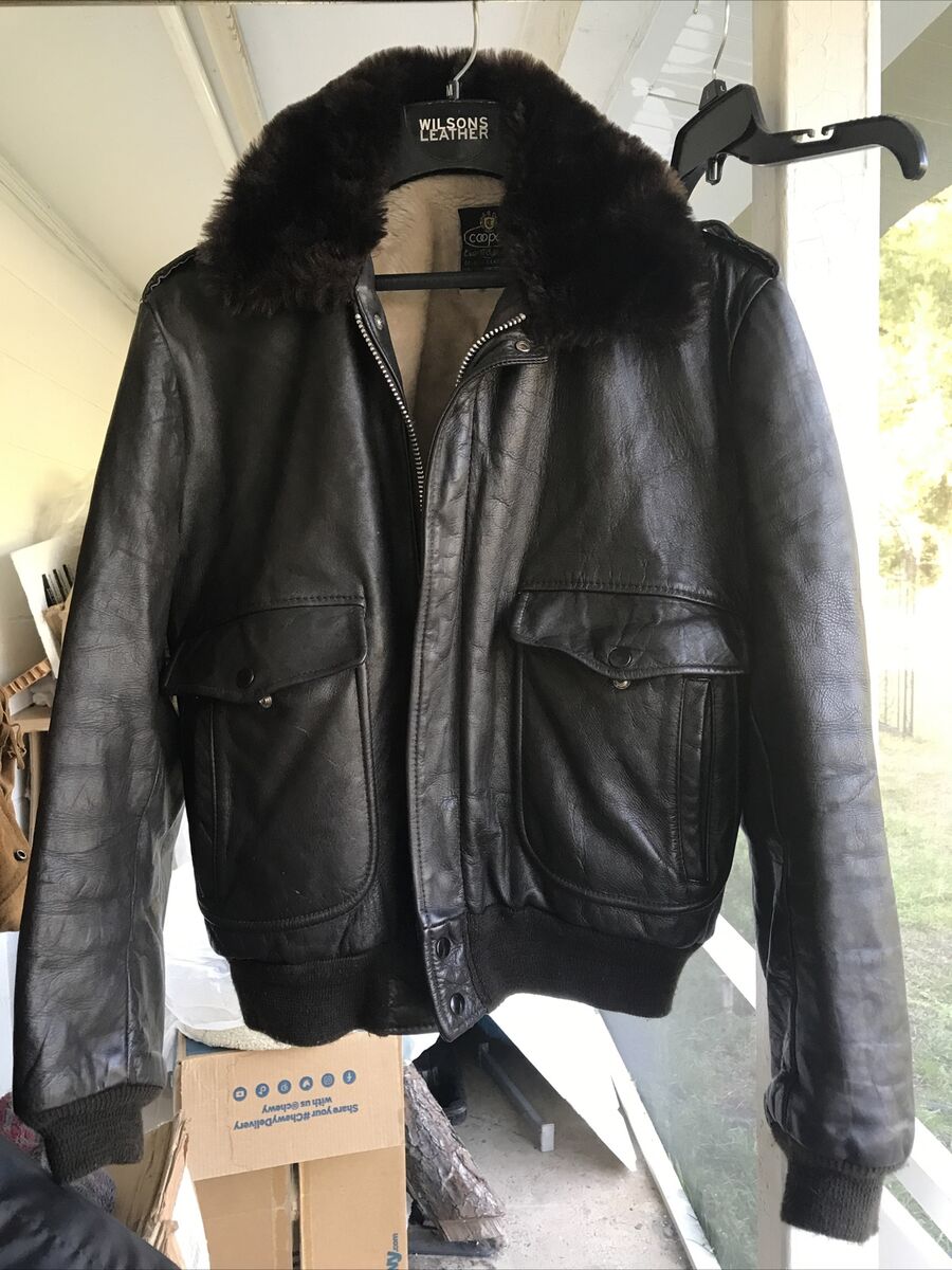 Vintage 70s Cooper G-1 Flight Bomber Leather Jacket Talon Vintage 70s Cooper G-1 Flight Bomber Leather Jacket Talon
