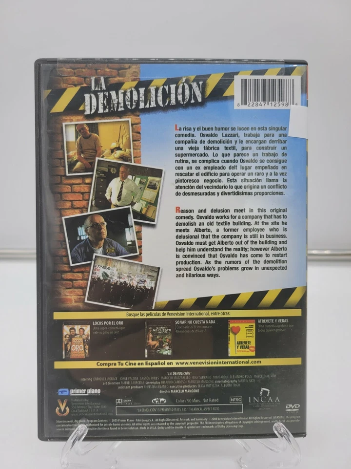 La Demolicion DVD Spanish with English subtitles - Image 2 of 4