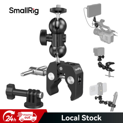 SMALLRIG Cool Ballhead Arm Super Clamp Mount Multi-Function Ball Adapter 1138