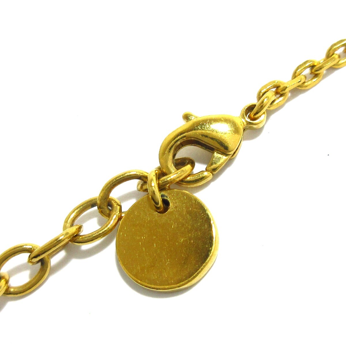 Auth DIOR/ChristianDior Petit CD Necklace N1390PTCRS_D301 Cream  