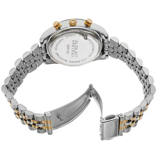 August Steiner AS8103TTG Quarzo Svizzero Giorno Data Gmt Twotone Donna Orologio - Immagine 3 di 4