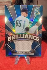 JAMES PAXTON~2021 SPECTRA BRILLIANCE MATERIAL NEON BLUE PRIZM # /50